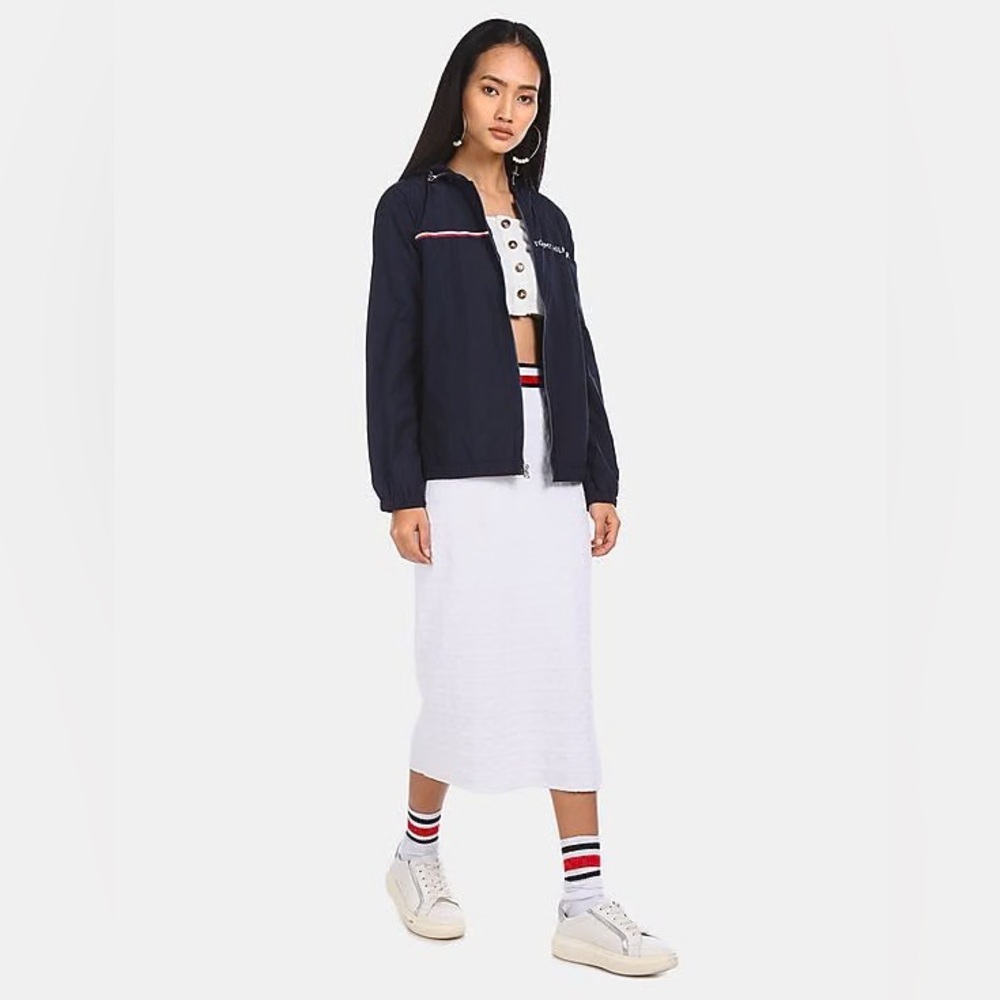 SOLD Black Womens Tommy Hilfiger Jacket Size Small - Picture 2 of 7